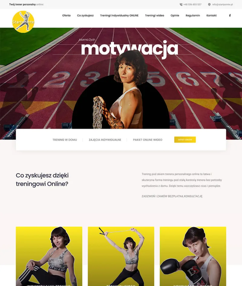 Realizacja BXM Multimedia: Startpointe — podgląd strony internetowej